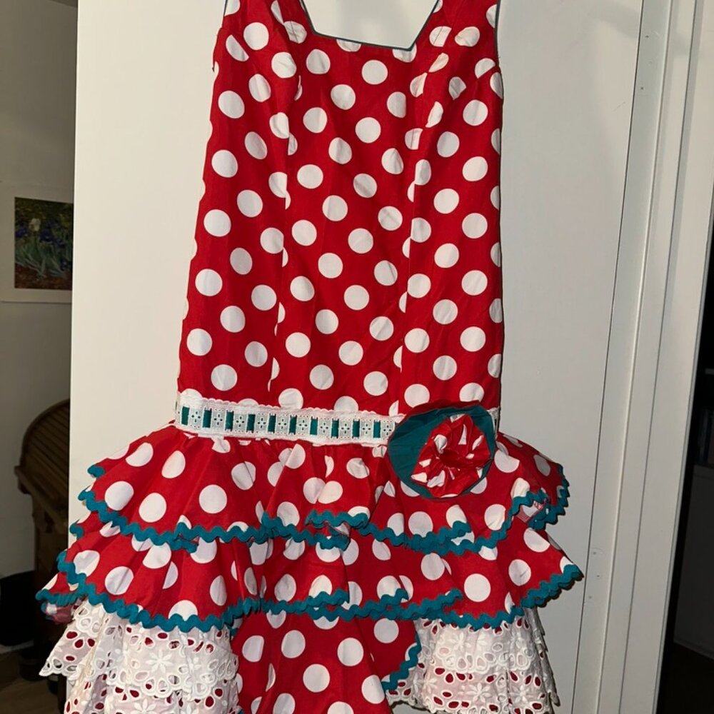 SHORT Flamenco Feria Dress from Southern Spain!